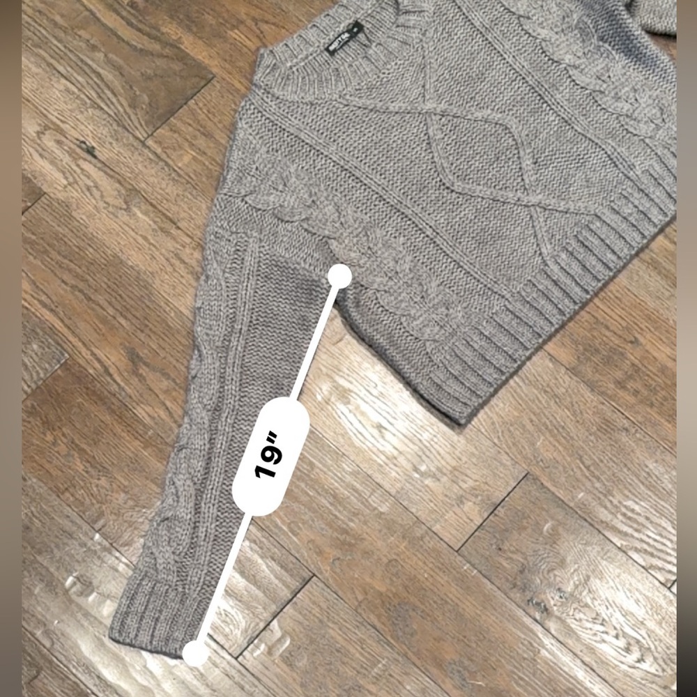 Nasty Gal Gray Cable Knit Sweater - Picture 10 of 13